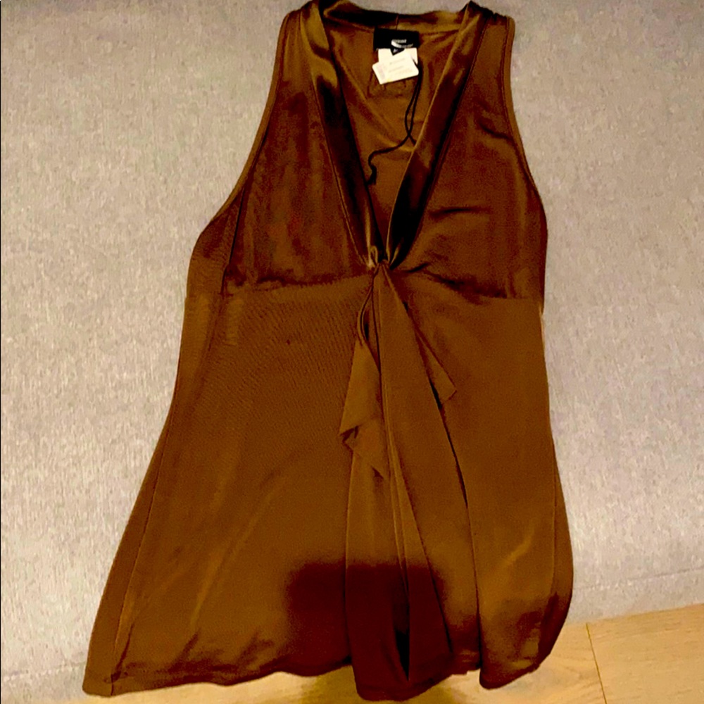 Just Cavalli deep brown sexy top sz 40= US 4